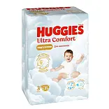 Huggies ultra comfort 3 5-9 кг подгузники 21 шт для мальчиков