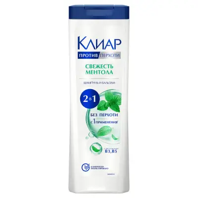 2в1 шампунь и бальзам ополаскиватель против перхоти свежесть ментола против жирности и зуда 380 мл 