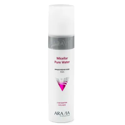 Aravia Professional Мицеллярная вода 3 в 1 Pure с экстрактом готу кола 250 мл 