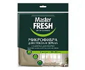 Master FRESH микрофибра для стекол и зеркал 1шт 30*30 см латунь