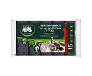 Master FRESH губки для мытья посуды xl поролон 5 шт black