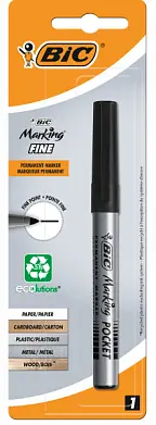 BIC перманентный маркер файн черный 1.1мм б1