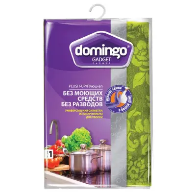 Доминго салфетка из микрофибры плюш ап 35*35 см 