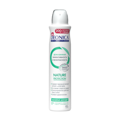 Deonica антиперспирант спрей женский nature protection 200 мл 