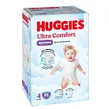 Huggies ultra comfort 4 9-14 кг трусики подгузники 92 шт для мальчиков