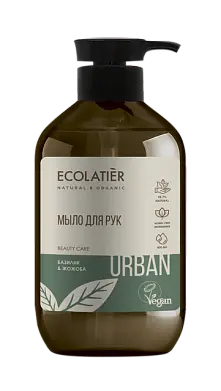 Ecolatier Жидкое мыло для рук базилик & жожоба, 400 мл