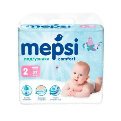 Mepsi детские подгузники s 4 9 кг 27 шт 