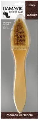 DАМАІК щетка обувная из натурального ворса средней жесткости в блистере 