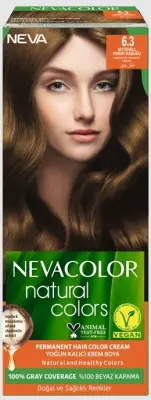Nevacolor Natural Colors стойкая крем краска для волос 6.3 скорлупа лесного ореха 