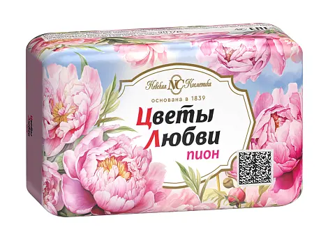 Невская Косметика туалетное мыло цветы любви пион 90 г