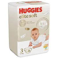Huggies Elite Soft подгузники 5-9 кг 3 размер 21 шт