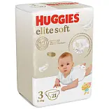 Huggies Elite Soft подгузники 5-9 кг 3 размер 21 шт