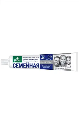 Весна зубная паста семейная классическая 150 г без футляра