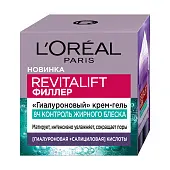 L'Oreal Paris крем гель гиалуроновый для лица revitalift филлер контроль жирного блеска 50 мл