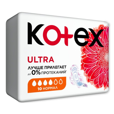 Kotex прокладки гигиенические Ultra нормал 10шт 