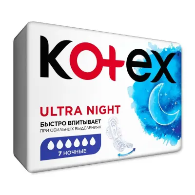 Kotex ultra ночные гигиенические прокладки 7 шт 