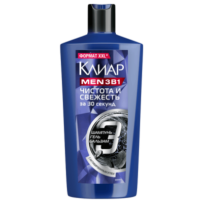 Клиар men шампунь для волос свежесть 650 мл 