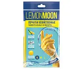 Lemon Moon перчатки хозяйственные комфорт с напылением S