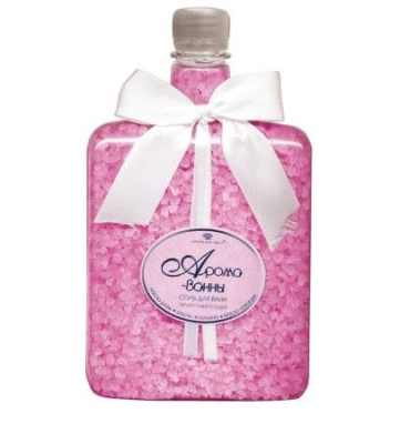 Арома Ванна соль для ванн приятный отдых розовая банка 800 г 