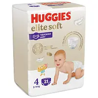 Huggies Elite Soft подгузники трусики  9-14 кг 4 размер 21 шт