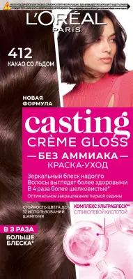 L' Paris Casting краска уход для волос 412 какао со льдом 