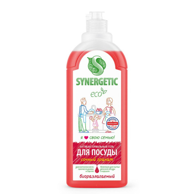 Synergetic гель для мытья посуды сочный гранат 1 л 