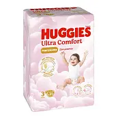 Huggies ultra comfort 3 5-9 кг подгузники 21 шт для девочек