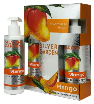SILVER GARDEN МАНГО подарочный набор крем 200 гель для душа 250 жен 