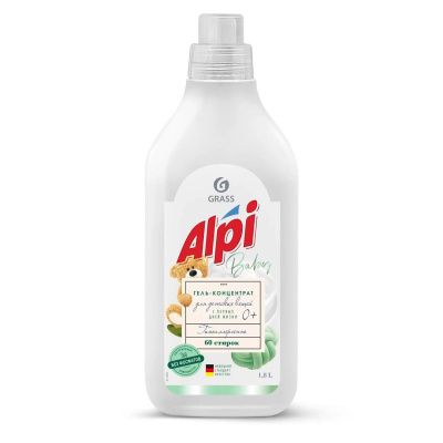 Grass Alpi sensetive gel концентрированное жидкое средство для стирки детских вещей флакон 1,8 л 