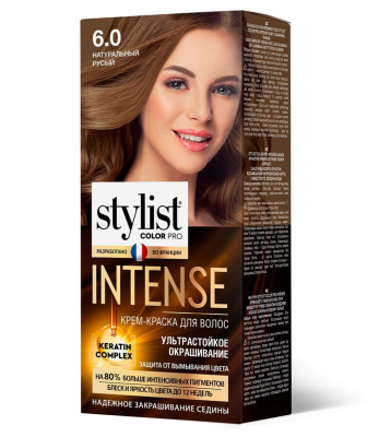 Stylist Color Pro Intense краска для волос тон 6.0 натуральный русый 