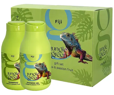 Jungle Green подарочный набор шампунь 250 гель 250 игуана жен