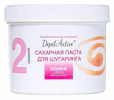 Domix Green Professional паста для депиляции сахарная средняя 650г 