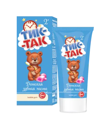 Тик-Так зубная паста детская 2+ 62 г 
