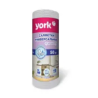 York салфетки целлюлозные многоразовые в рулоне 50 шт