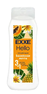 Exxe гель для душа 3 в1 балийская мечта 400 мл