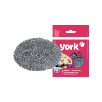 York губка из нержавеющей стали мега 1 шт 