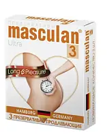 Masculan презервативы 3 Ultra №3 продлевающий с колечками пупырышками и анестетиком