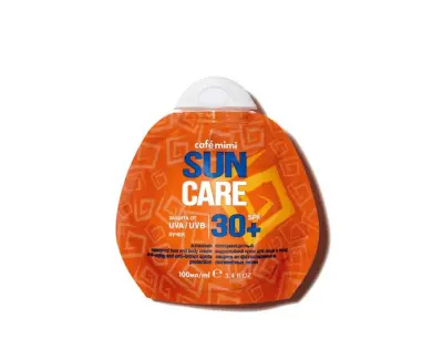 Cafe Mimi солнцезащитный водостойкий крем для лица и тела 30+ 100 мл 