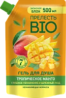Прелесть био гель для душа тропическое манго дой пак 500 мл