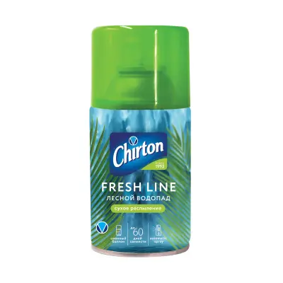 Chirton Fresh Line сменный баллон для автоматического освежителя воздуха лесной водопад 250 мл 