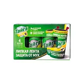Тайга липкая лента защита от мух в коробочке 4 ед