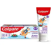 Colgate зубная паста детская 6-9 защита от кариеса с фторидом для детей от 6 до 9 лет со вкусом клубники и мяты 60 мл
