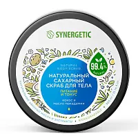Synergetic скраб для тела питание и тонус кокос и масло макадамии 300 мл