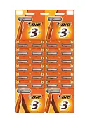 BIC 3 станки одноразовые на карте с тремя лезвиями заказ кратно 24 штукам