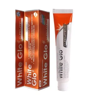 White Glo зубная паста отбеливающая с куркумином 100гр 