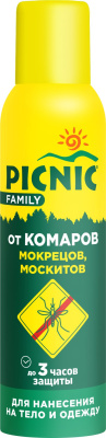 Picnic Family аэрозоль от комаров 150 см3 