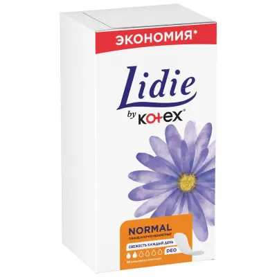 by kotex нормал deo ежедневные прокладки 50 шт 