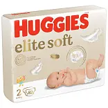 Huggies Elite Soft подгузники 4-6 кг 2 размер 82 шт