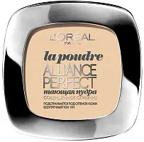 Компактная пудра LOREAL АЛЬЯНС ПЕРФЕКТ Светло-бежевый золотистый