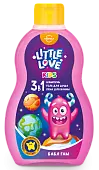Little love шампунь гель для душа пена для ванны для детей 3 в1 бабл гам 400 мл